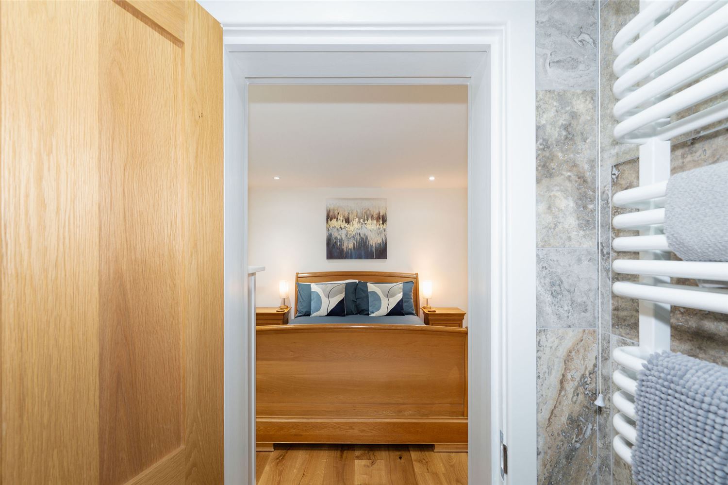 Master bedroom king bed with ensuite