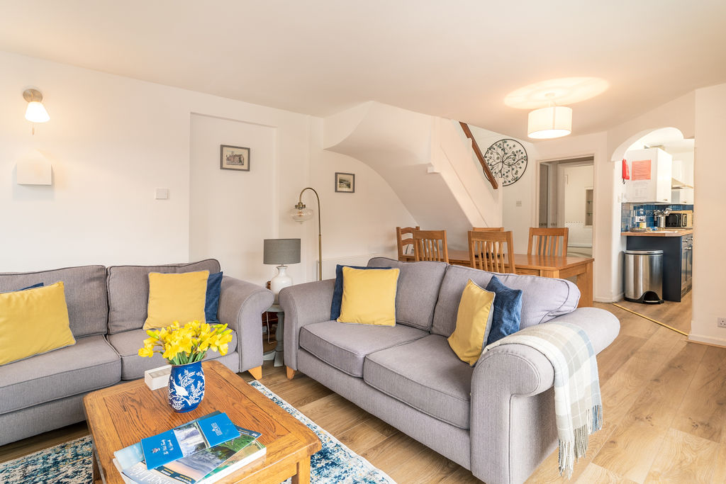 Open plan living area to relax and socialise in