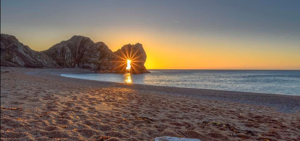 Durdle Door at sunrise